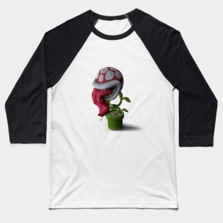 Rock Piranha Plant Baseball T-Shirt